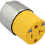 Conector acero 20A 125V salida cable blindado