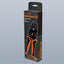 Alicates prensado electricista negro naranja