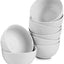 8 Cuencos Porcelana Blanca 18oz 5.5pulg Grande