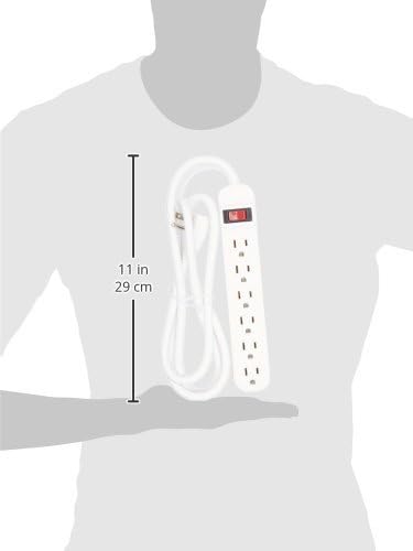 Cargador múltiple 6 salidas enchufe ángulo derecho 5ft