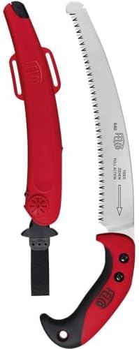 Sierra de poda 10" cromo mango ergonómico funda cinturón
