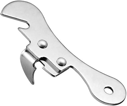 Abrelatas acero inox plateado multifuncional cocina