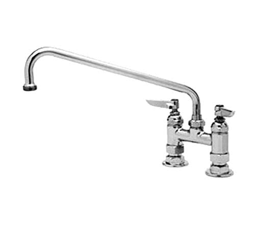 Grifo despensa doble montaje cubierta 4pulg cromo
