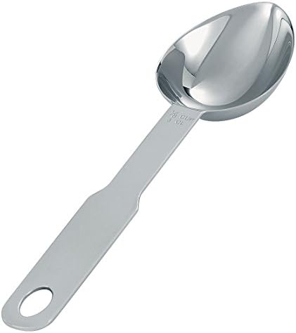 Taza medir acero inox oval color plateado