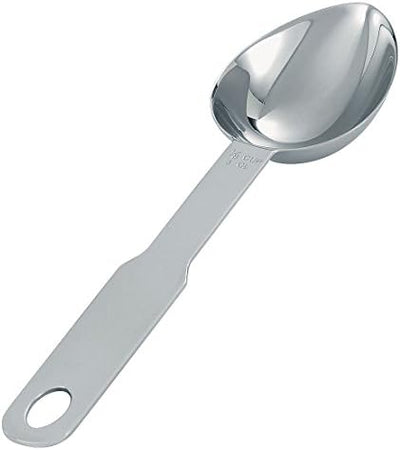 Taza medir acero inox oval color plateado
