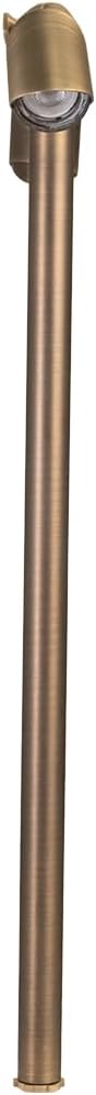 Luz camino bronce 12V ajustable para jardín y entrada