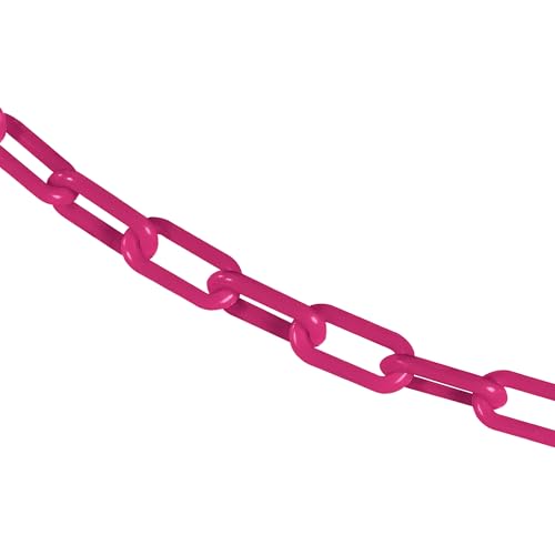 Cadena barrera plástica rosa 1.5pulg 100pies