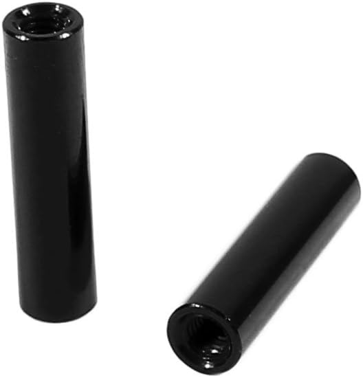 100 Pzas Separadores Redondos M3X10 0.394pulg Negro