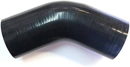Codo silicona 45° 1.5" acoplador manguera 4 capas resistente