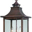 Linterna colgante 3 luces pátina cobre exterior