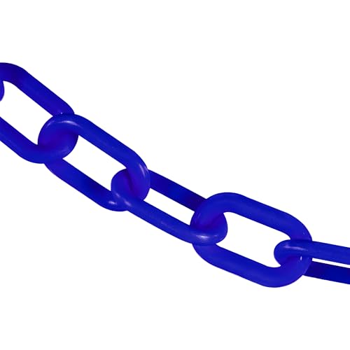 Cadena barrera plástico resistente azul 2" 50ft