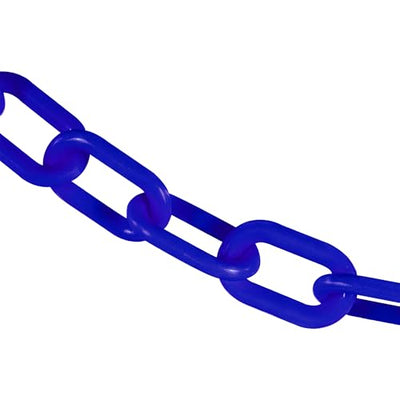 Cadena barrera plástico resistente azul 2" 50ft