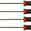 Set 4 Pzas Púas Mini ProGrip Acabado Negro