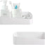 2 Organiz. adhesivos ducha baño cocina transparente blanco