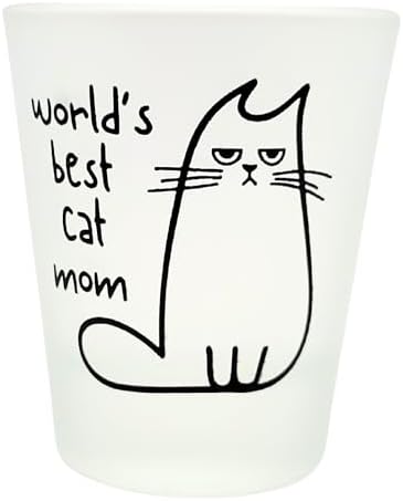 Vaso chupito esmerilado para gatos