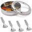 Caja especias acero inox 7 contenedores transparentes