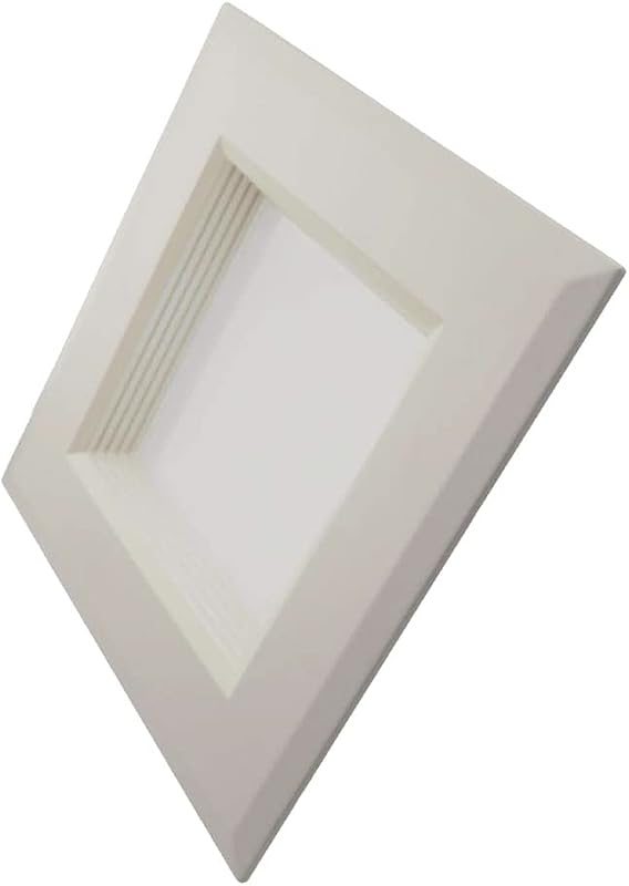 Foco empotrable LED cuadrado blanco 6" 3000K
