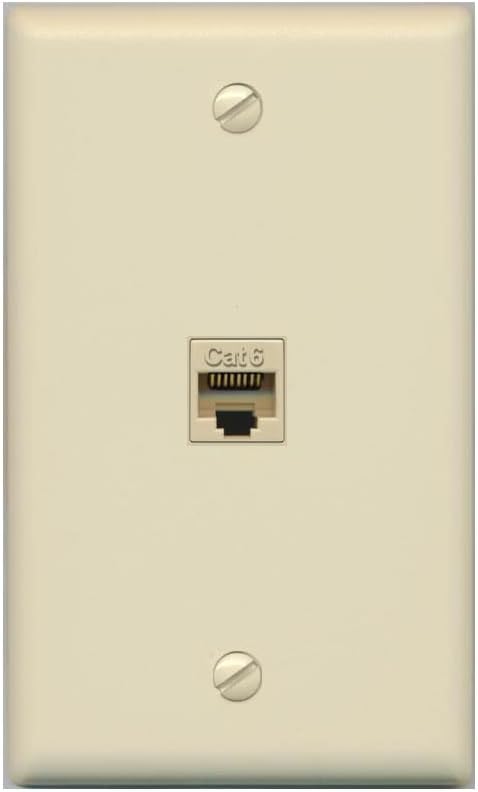 Placa pared decorativa Cat6 1 entrada