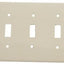 Placa pared interruptor palanca 5 segmentos termoplástico