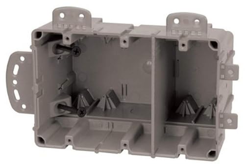 Caja dispositivo montaje múltiple 3 Gang ajustable uso pesado gris