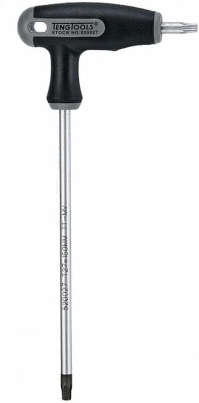Set 7 llaves Torx TPX TX10 a TX40 mango T plateado