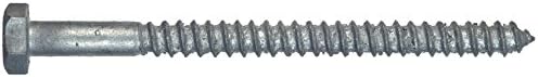 Tornillo hex galvanizado 3/8x4.5" paq 50