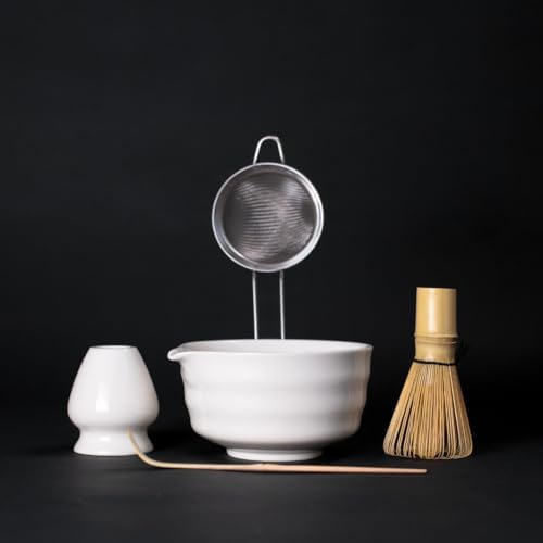Set té Matcha con batidor, cuenco y tamiz
