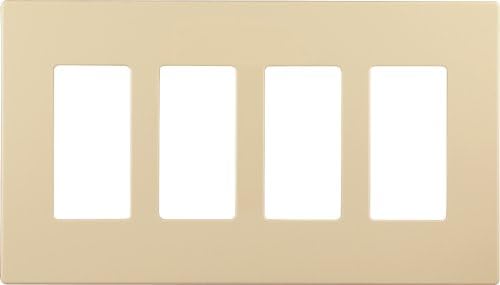 Placa decorativa 4 bandas color marfil