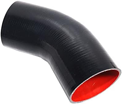 Acoplador codo 45 grados manguera silicona reforzada