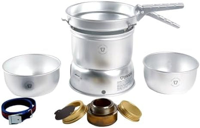 Kit estufa camping Duossal 2.0 con sartenes acero inox