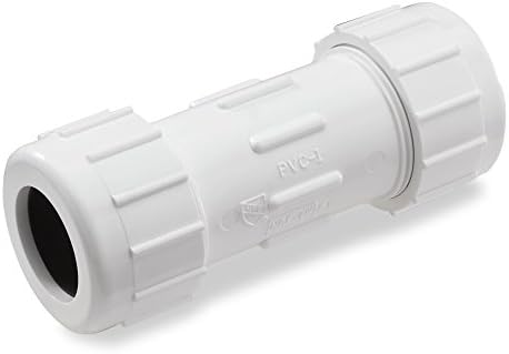 Acoplamiento compresión PVC 3/4pulg gris