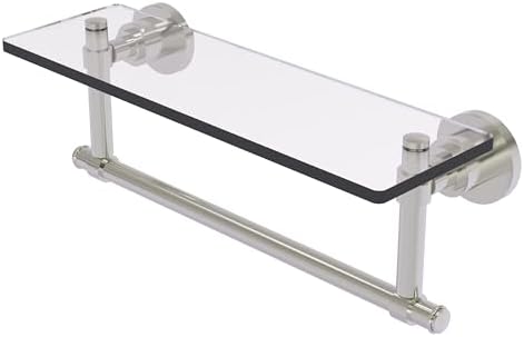 Estante vidrio toallero 16x5pulg