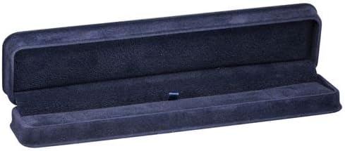 Caja regalo pulsera lujo gamuza azul terciopelo