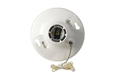 Soporte lámpara con cable cadena tracción 660w blanco