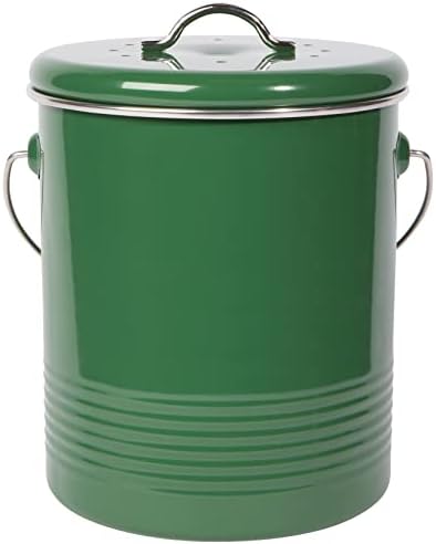 Contenedor compostaje acero 8.5" 1.25gal