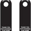Protector puerta caja seguridad pack 2 negro