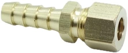 2 Pzas Conector Tubo 5/16" Latón Línea Combustible Aceite