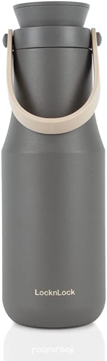Taza viaje acero inox doble tapa vacío correa café