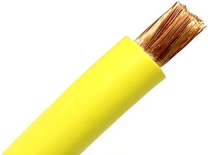 Cable batería automóvil flexible 2 AWG 600V 125pies amarillo
