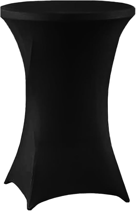 Fundas mesa cóctel negro 24x43pulg elastano ajustable