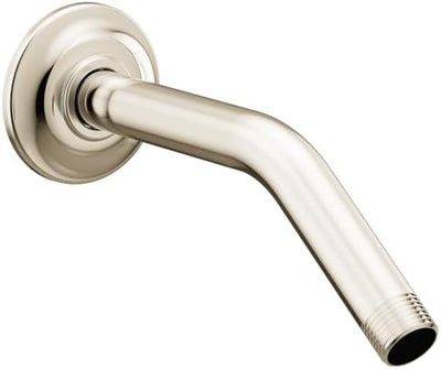 Brazo ducha 8" níquel pulido con brida