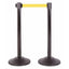 Soporte cordón retráctil 7.5ft 2 Uds Amarillo