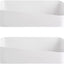 2 Organiz. adhesivos ducha baño cocina transparente blanco