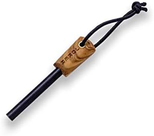 Arrancador fuego madera olivo para pesca caza camping