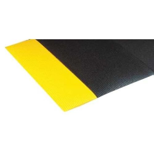 Esterilla antifatiga acanalada 3x12ft Negro/Amarillo