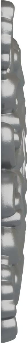 Medallón techo Crawley 18x18pulg color plata
