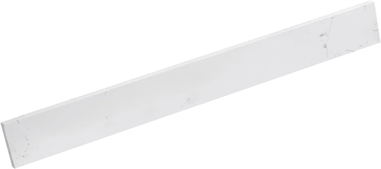 Lavabo baño diseño piedra ingeniería blanco Carrara 36x4pulg