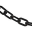 Cadena barrera plástico negro 2pulg 500pies