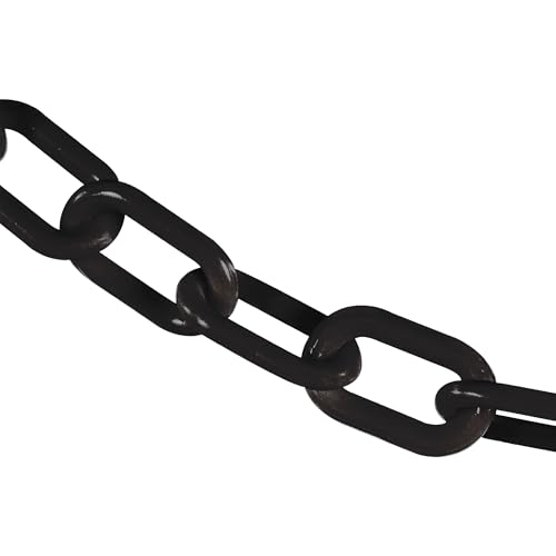 Cadena barrera plástico negro 2pulg 500pies