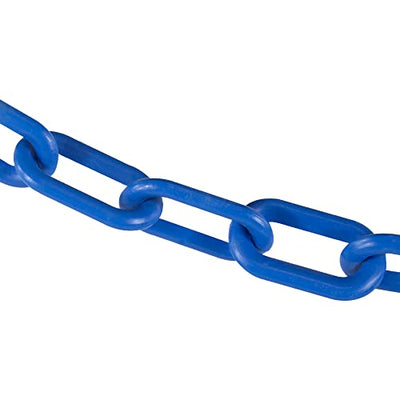 Cadena barrera plástico azul cielo 5cm 15m